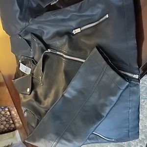 Faux leather jacket
